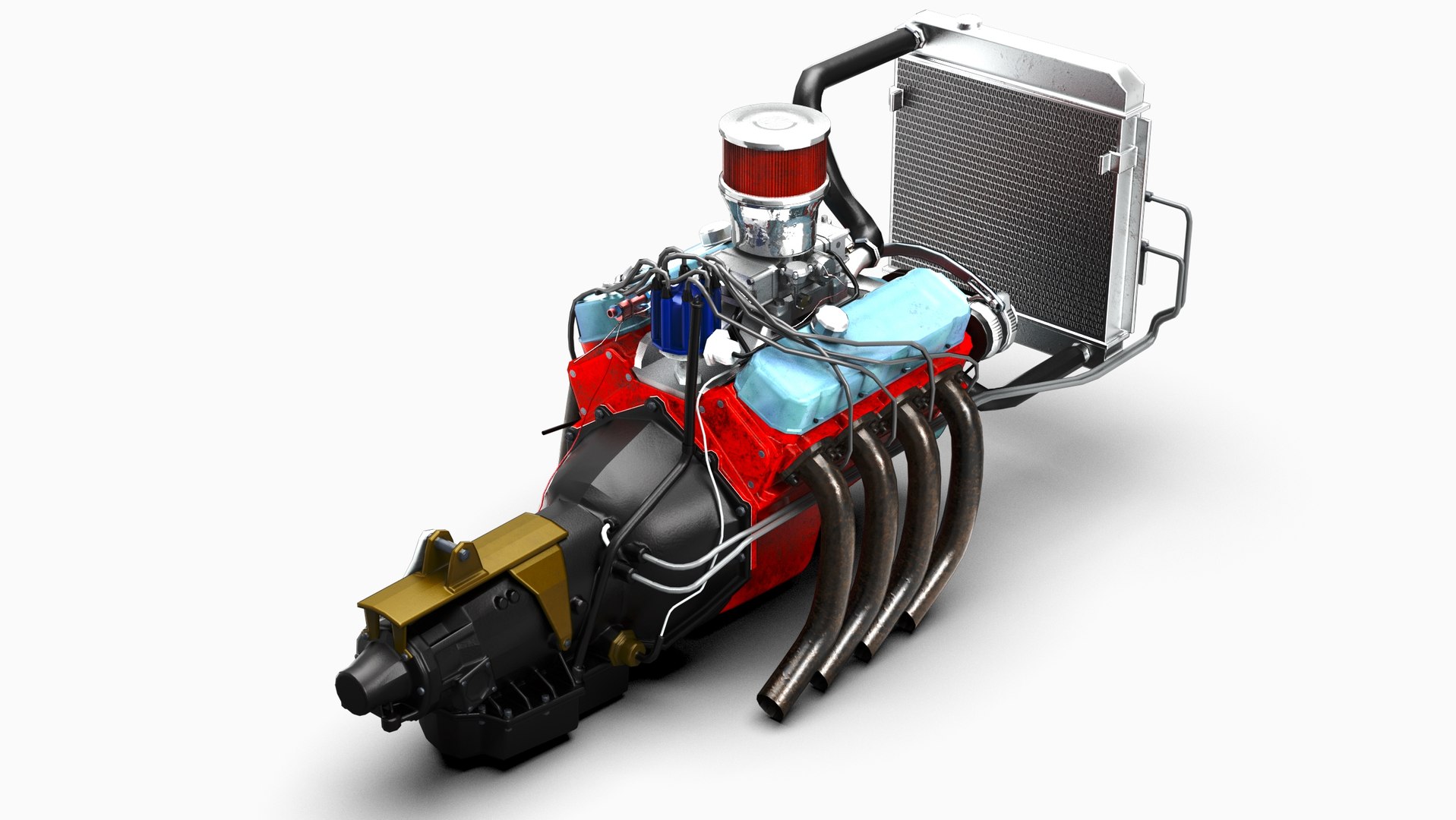 Chevy 454 Big Block V8 Engine 3D - TurboSquid 2335988