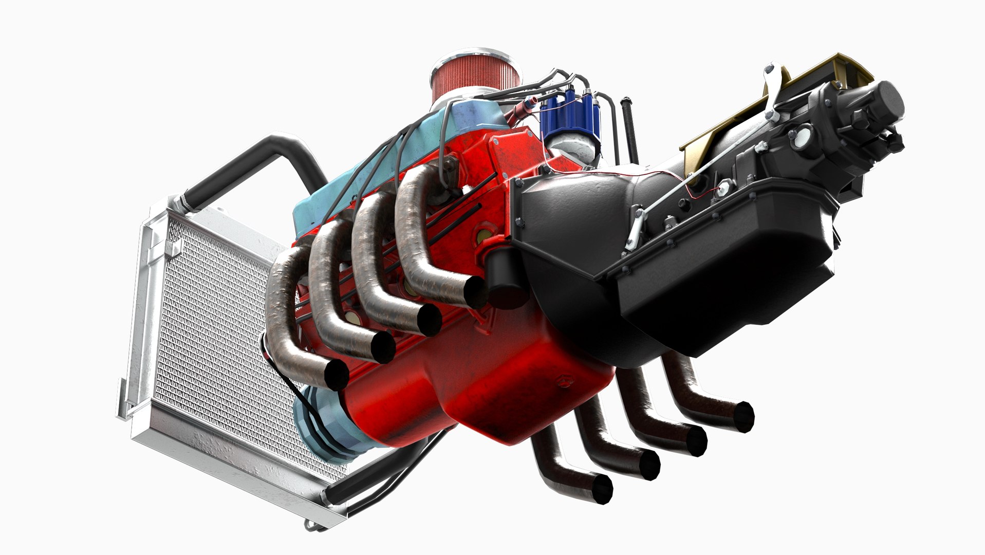 Chevy 454 Big Block V8 Engine 3D - TurboSquid 2335988