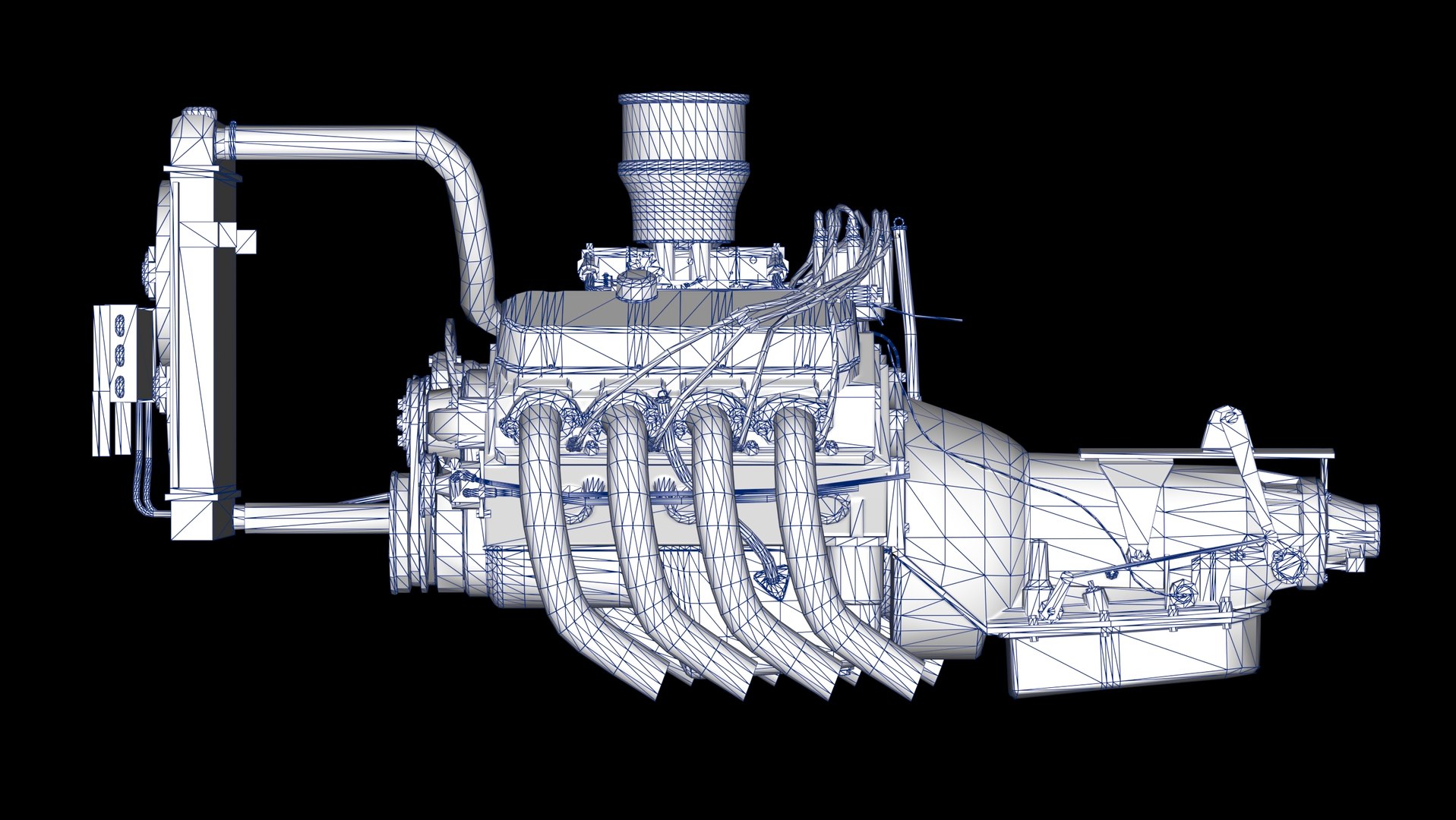 Chevy 454 Big Block V8 Engine 3D - TurboSquid 2335988