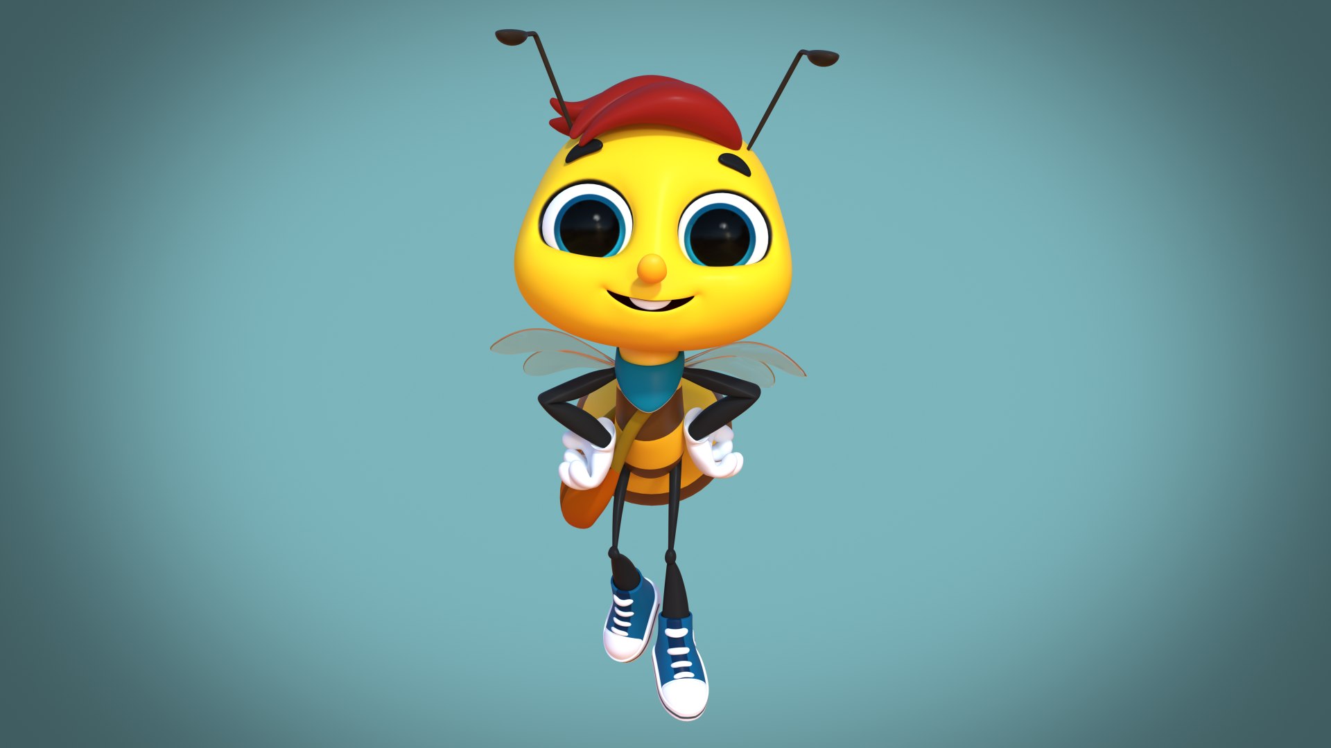 Bee Cartoon model Character model https://p.turbosquid.com/ts-thumb/zD/bUeiZc/jb/bee_00000/png/1711310245/1920x1080/fit_q87/9390b80f4f23d80b50fdb3fd78dfe1316e422ded/bee_00000.jpg