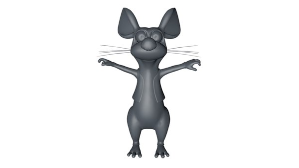 3D cartoon rat fully rigged - TurboSquid 1690913