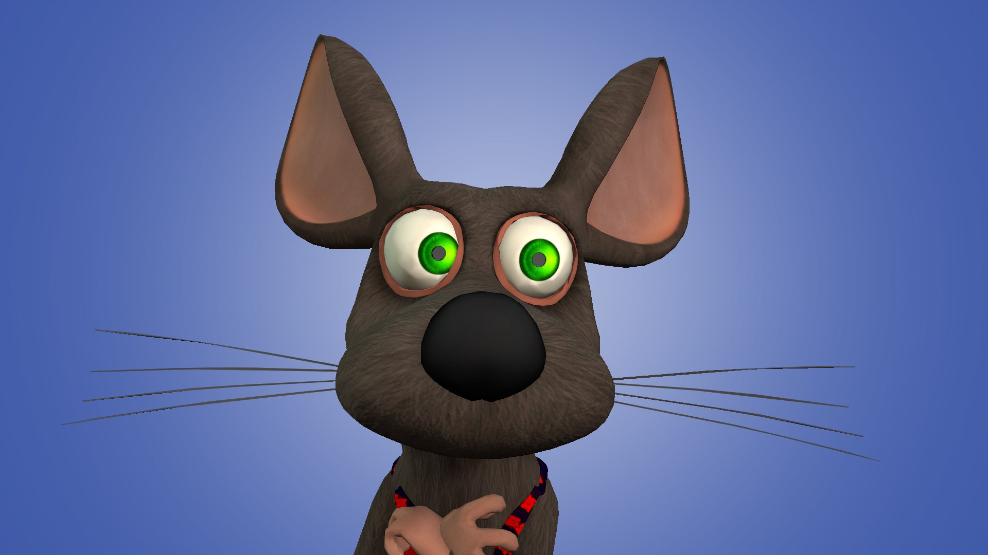 3D Cartoon Rat Fully Rigged - TurboSquid 1690913