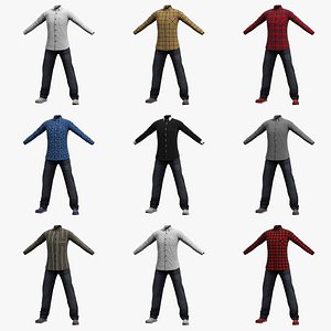 Mens Clothing Collection 1 model
