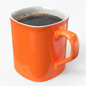 Full coffee mug Stock 3D asset