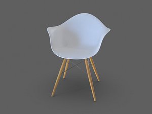 eames plastic armchair 3D