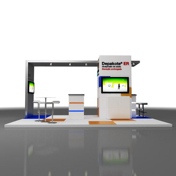 Modern Stand Exhibition 6x4m 3D