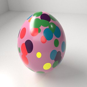 Polka Dot Easter Egg 3
