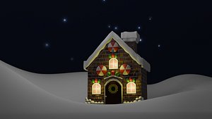 3D Christmas House