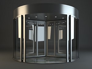 3d revolving door model