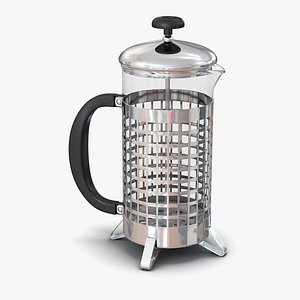 french press 3 3d max
