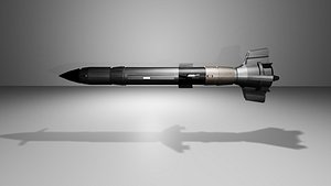 Heavy Sci-Fi Anti-Ship Missile 3D