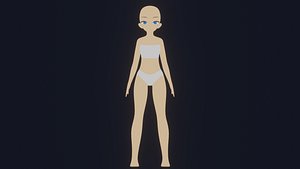 Female Anime Character Base Model model