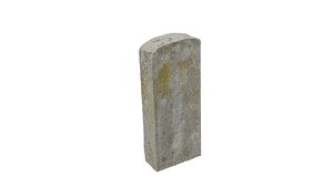 Korean Traditional Tomb Stone 3D