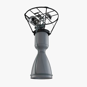 3D Generic Rocket Engine 01 model