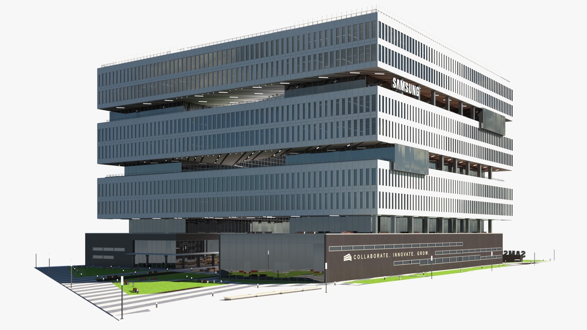 Samsung Campus 3D model preview