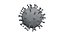 Low-Poly-Coronavirus COVID 19-Modell mit PBR-Materialien