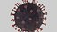 Low-Poly-Coronavirus COVID 19-Modell mit PBR-Materialien