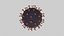 Low-Poly-Coronavirus COVID 19-Modell mit PBR-Materialien