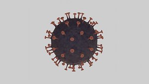 Low Poly Coronavirus COVID 19 Model With PBR Materials