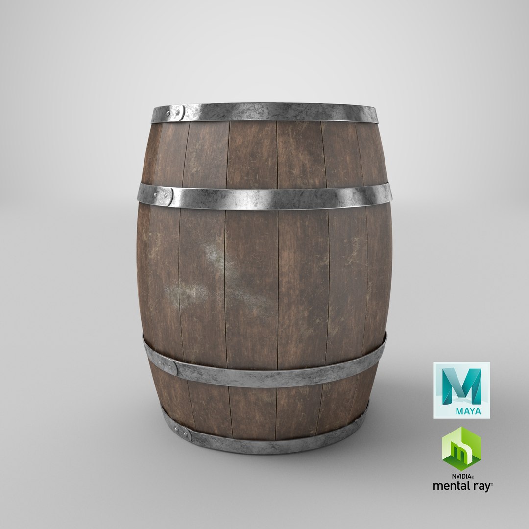 Real Wooden Barrel 3D - TurboSquid 1336131