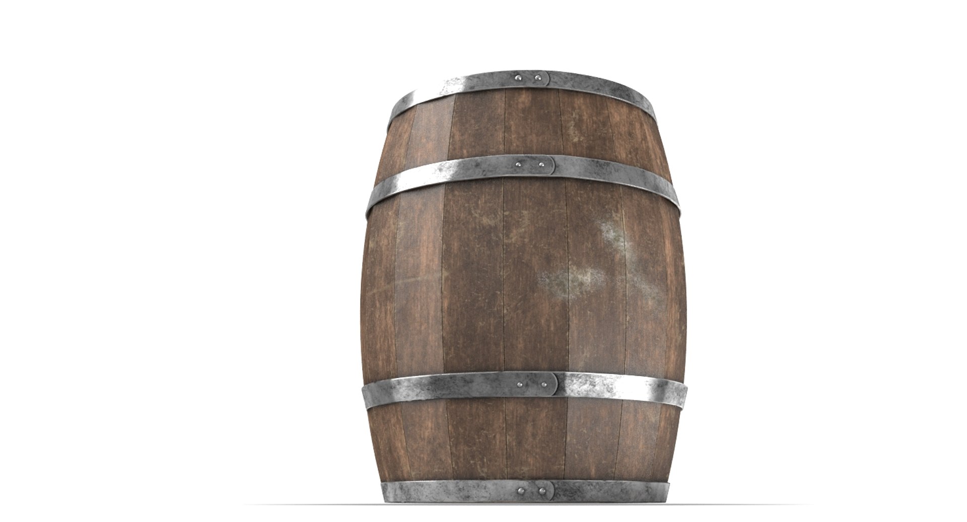 Real Wooden Barrel 3D - TurboSquid 1336131