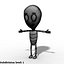 Rigged Alien Freddy
