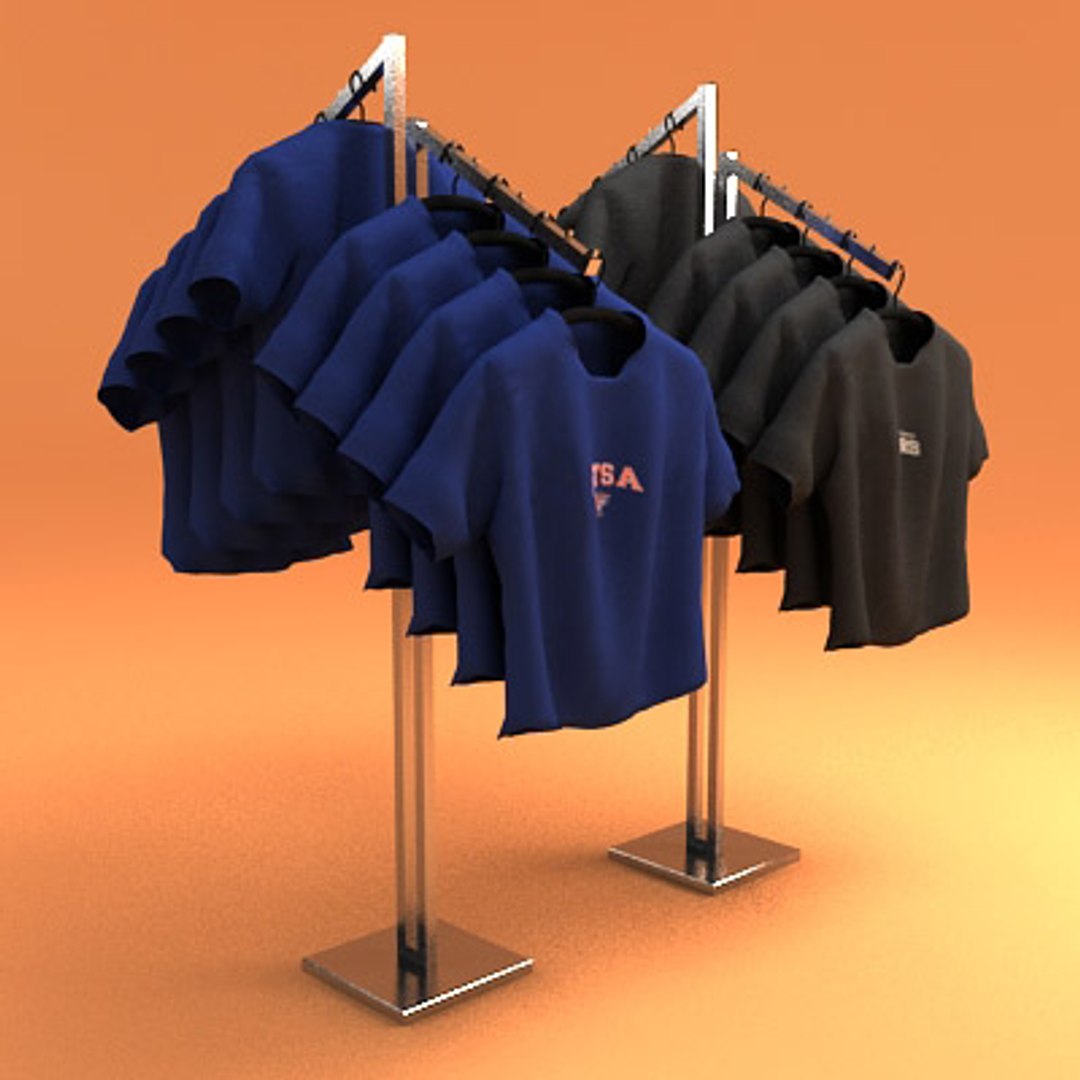 3d Hanging T-shirts Mannequins Rack