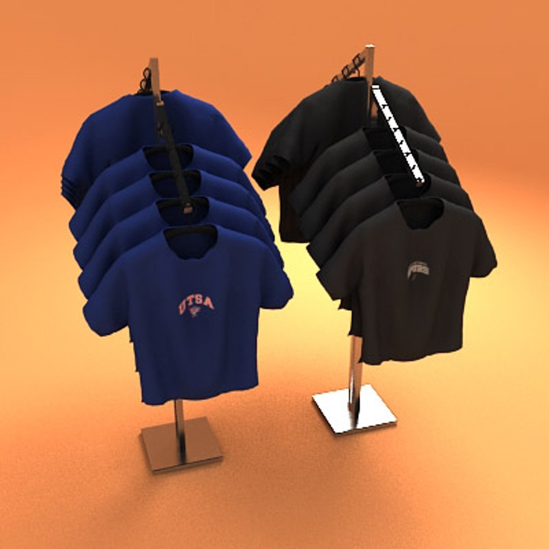 3d Hanging T-shirts Mannequins Rack