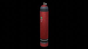 3D Nitrogen cylinder