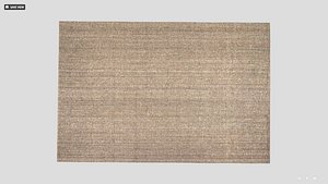 Fabric Persian Rug Traditional Medallion Carpet for Living Room Interior Flooring 3D Model 02