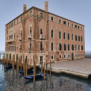 3d model palace sagredo venice
