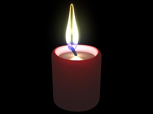 candle 3d model