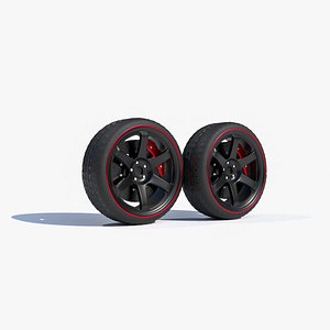 Rim and Tire 3D model