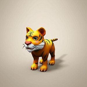 3D model tiger