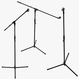 3D Microphone Stand Collection