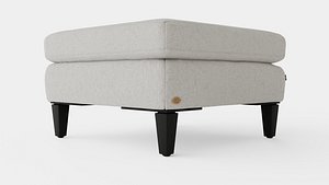 3D model Los Angeles ottoman sand