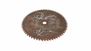 Rusted circular saw blade