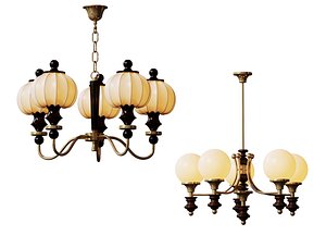 Collection of Modern Chandelier 3D model