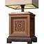 High Wood Arabic Oriental Nightstand buffet Table Lamp 3D model