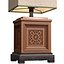 High Wood Arabic Oriental Nightstand buffet Table Lamp 3D model