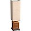 High Wood Arabic Oriental Nightstand buffet Table Lamp 3D model