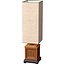 High Wood Arabic Oriental Nightstand buffet Table Lamp 3D model