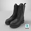 Botas de couro pretas