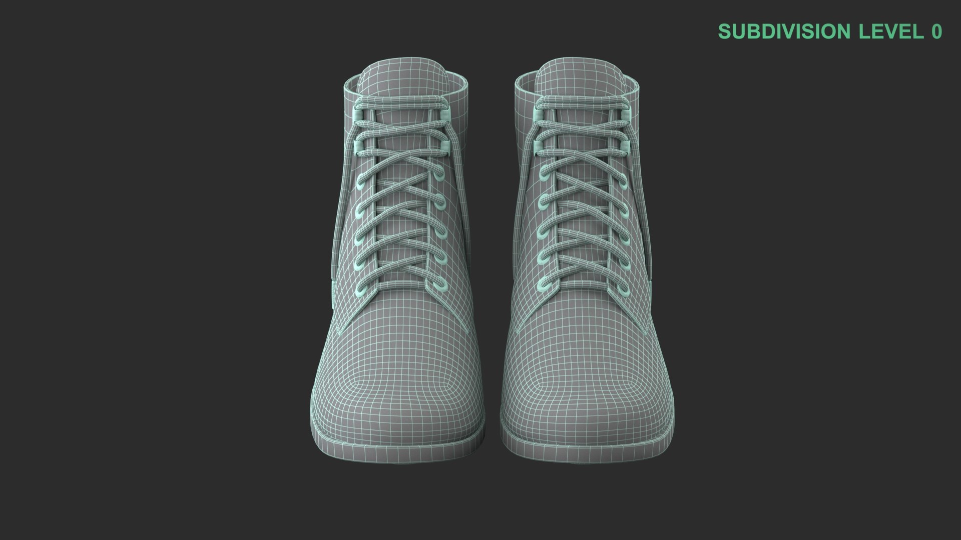 3D model Black Leather Boots https://p.turbosquid.com/ts-thumb/zE/rVl6CI/OV/wireframe_0008/jpg/1743617875/1920x1080/fit_q87/74d0f46dde80d28ef9b1bd5400a2b4eedb823fda/wireframe_0008.jpg