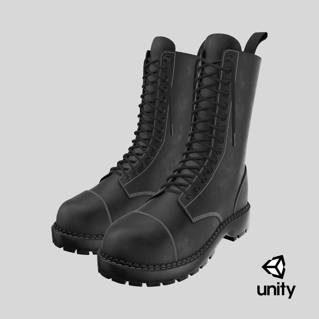 3D model Black Leather Boots https://p.turbosquid.com/ts-thumb/zE/rVl6CI/Or/stemcell_unity_render/png/1759154554/1920x1080/fit_q87/7af10f8bca3b93e7975cfde9082f6bf0b489c813/stemcell_unity_render.jpg