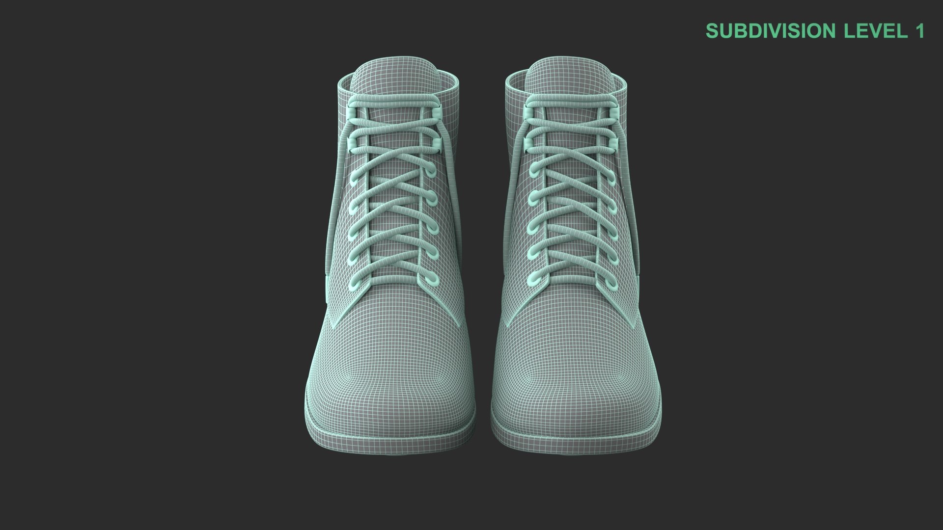 3D model Black Leather Boots https://p.turbosquid.com/ts-thumb/zE/rVl6CI/Qi/wireframe_0005/jpg/1743617874/1920x1080/fit_q87/337c2e9c79e05f28afb30a7146d5a0ff28476cc6/wireframe_0005.jpg