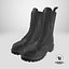 Botas de couro pretas
