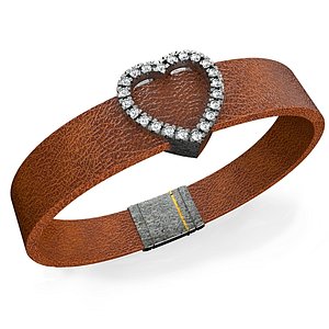 Heart Leather Bracelet