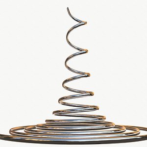 3D metal spiral spring