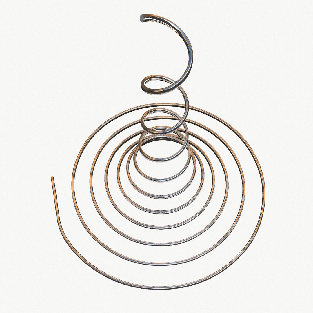 3D Metal Spiral Spring - TurboSquid 1410432